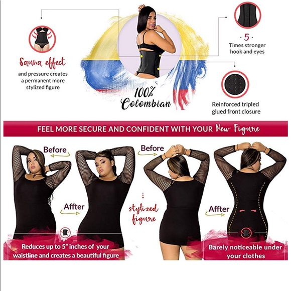 LadySlim Waist Trainer black small - Picture 6 of 8